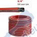Градински трислоен маркуч 3/4", 50 м, Great Garden Red Градински трислоен маркуч 3/4", 50 м, Great Garden Red